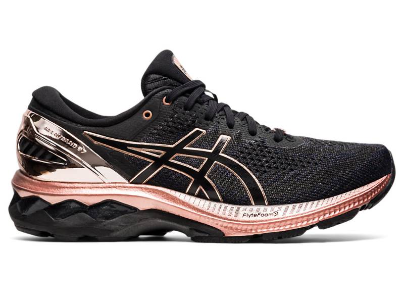 Sapatilhas Running Asics GEL-KAYANO 27 PLATINUM Mulher Pretas, 3901A274.308